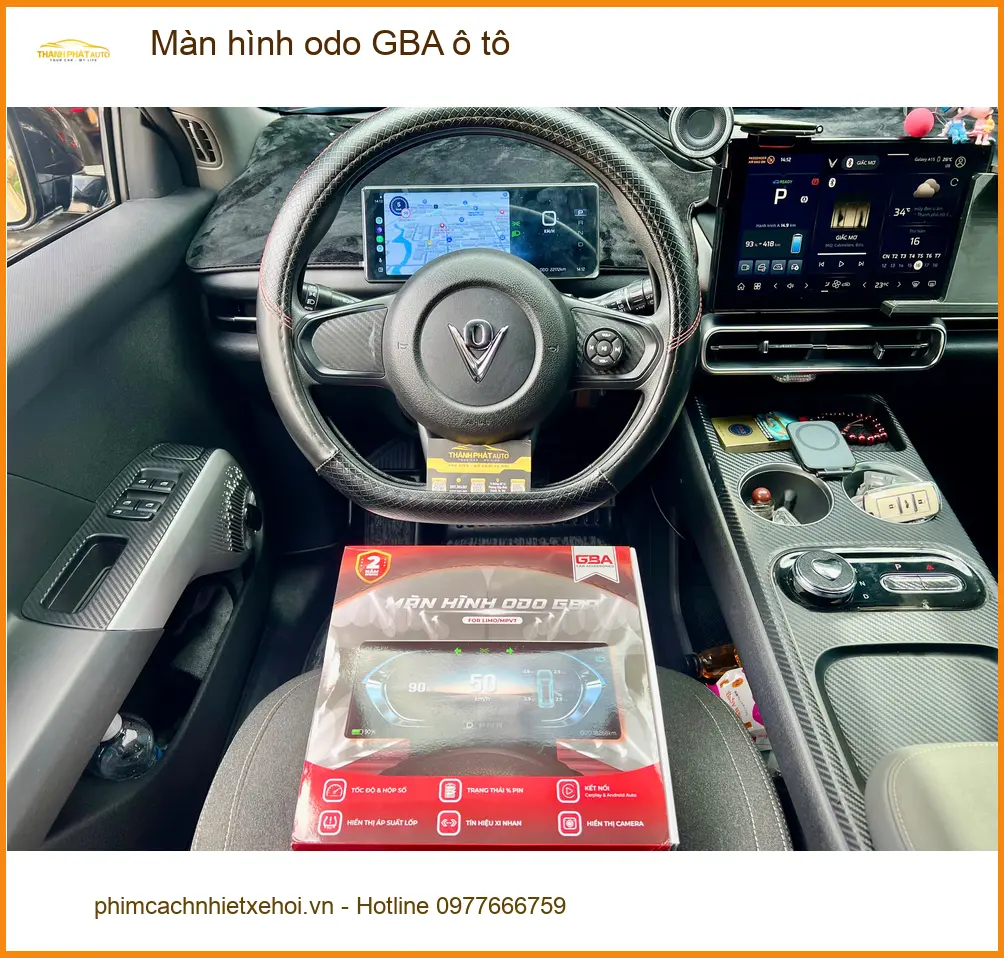 Anh Quang lắp màn hình odo GBA ô tô Hyundai Kona tại Quận 2 hiển thị rõ hơn ảnh thực tế 5