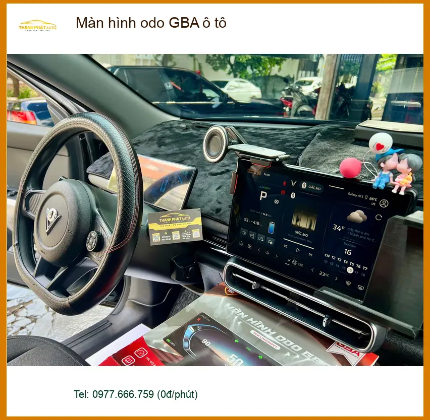 Chị Thảo lắp Màn hình odo GBA ô tô chính hãng cho Hyundai Creta tại Hóc Môn ảnh thực tế 4