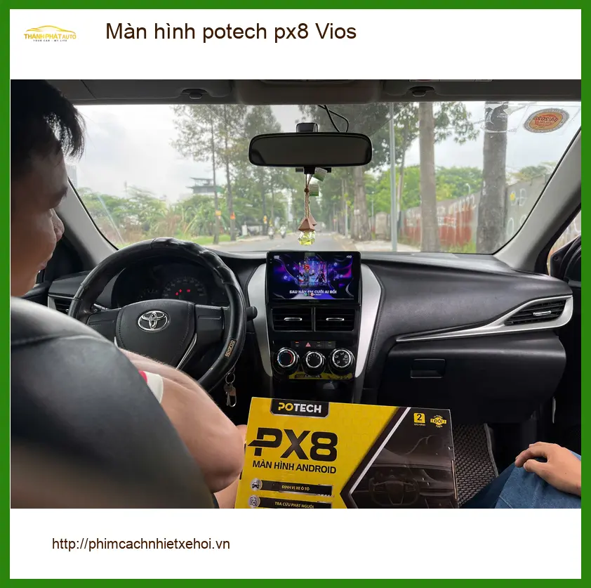 Anh Khang lắp màn hình Potech PX8 Vios Quận 12 cho xe thêm hiện đại ảnh thực tế 3