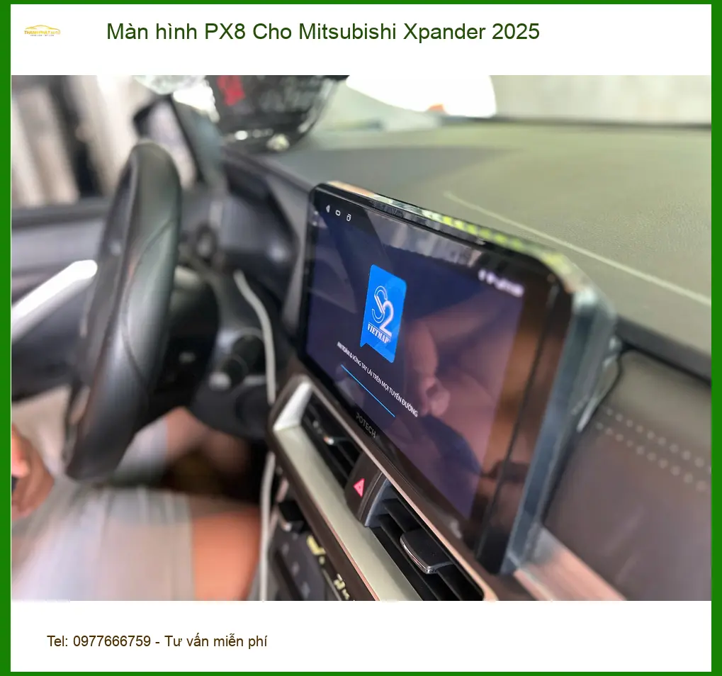 Anh Quang lắp màn hình PX8 cho Mitsubishi Xpander 2025 tại Gò Vấp để tận hưởng công nghệ mới ảnh thực tế 3