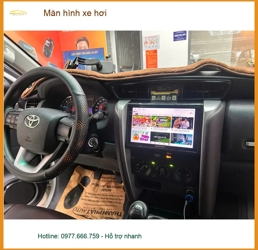 Anh Quang lắp Màn hình xe hơi thông minh cho Ford Ranger ở Hóc Môn