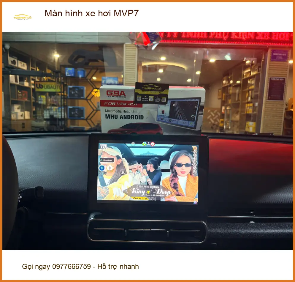 Chị Thảo lắp Màn hình xe hơi MVP7 cho Honda CR-V tại Quận 7 để giải trí