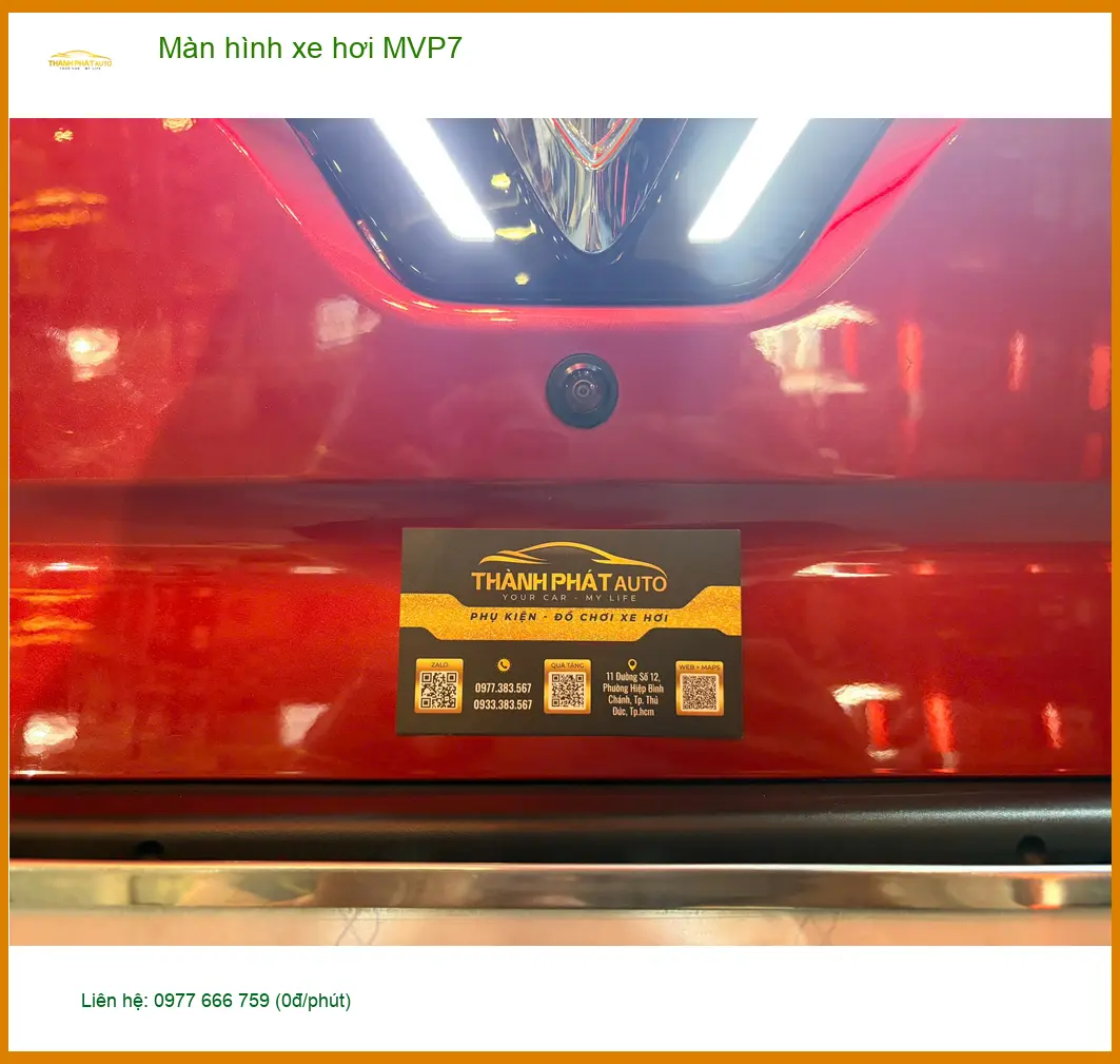 Chị Thảo lắp Màn hình xe hơi MVP7 cho Honda CR-V tại Quận 7 để giải trí ảnh thực tế 4