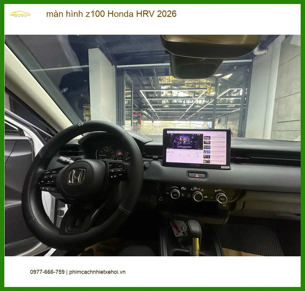 Anh Khang lắp màn hình Z100 cho Honda HRV 2026 tại Quận 7 để nâng cấp trải nghiệm lái