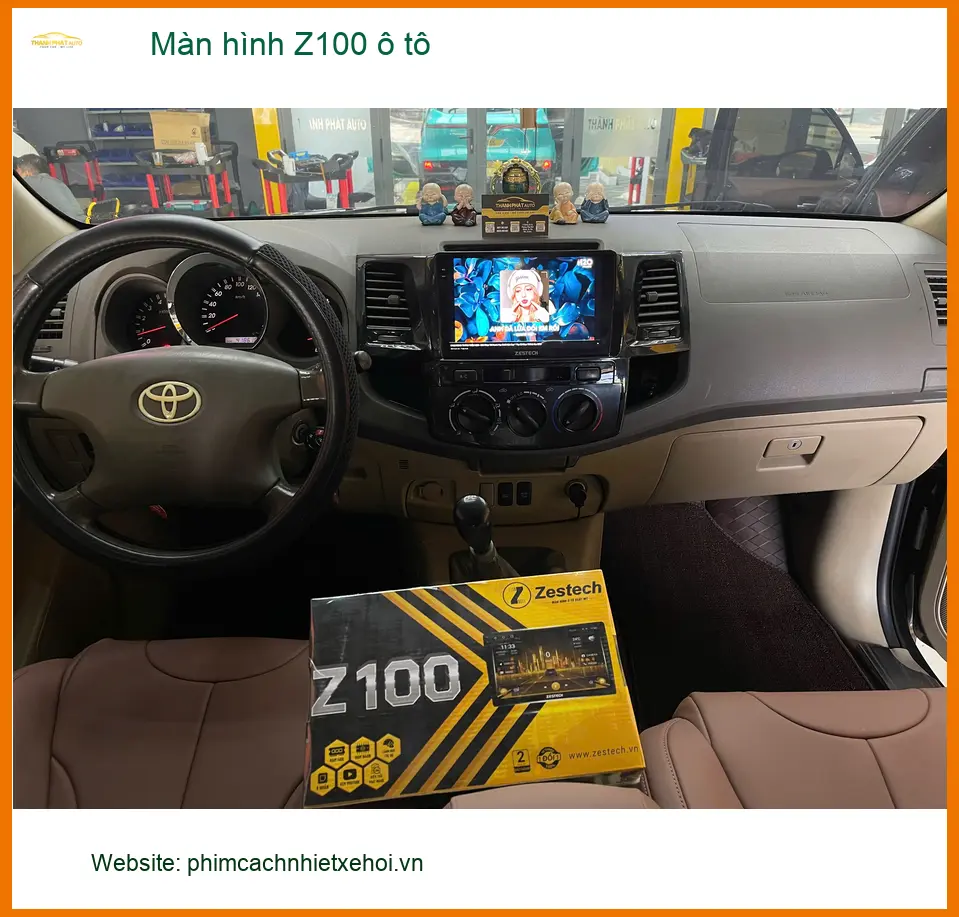 Anh Minh lắp Màn hình Z100 ô tô Hyundai SantaFe tại Quận 2 để nâng cao trải nghiệm lái xe