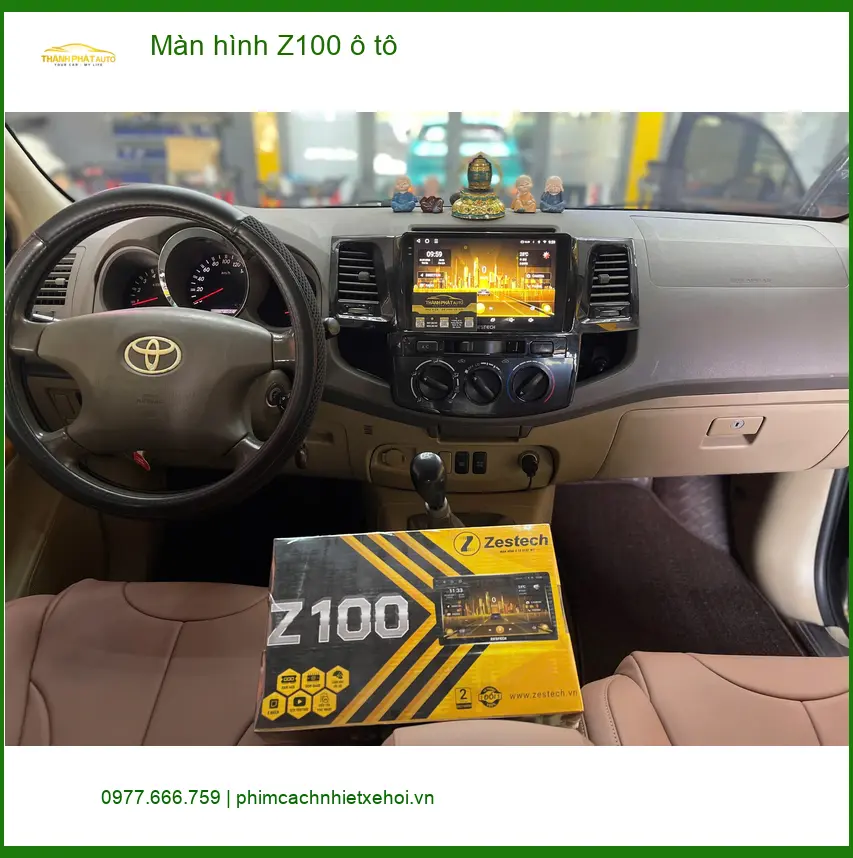 Anh Tấn lắp Màn hình Z100 ô tô Hyundai Accent Quận 12 để lái xe tiện nghi hơn