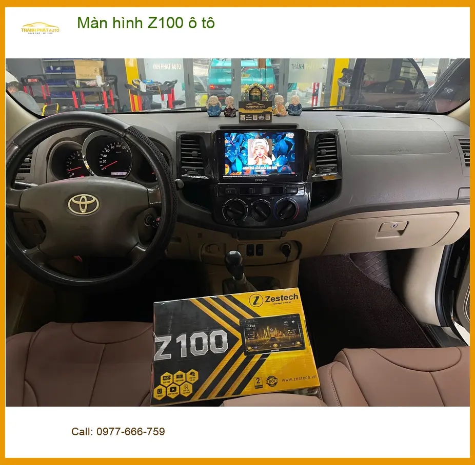 Anh Tấn lắp Màn hình Z100 ô tô Hyundai Accent Quận 12 để lái xe tiện nghi hơn ảnh thực tế 5