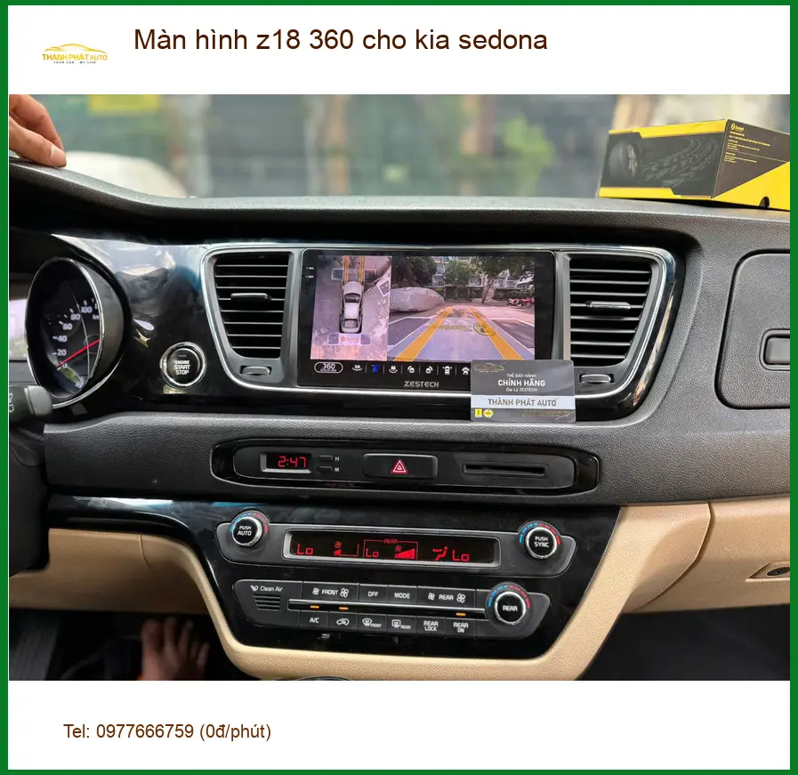 Anh Tùng lắp Màn hình Z18 360 cho Kia Sedona ở Quận 6