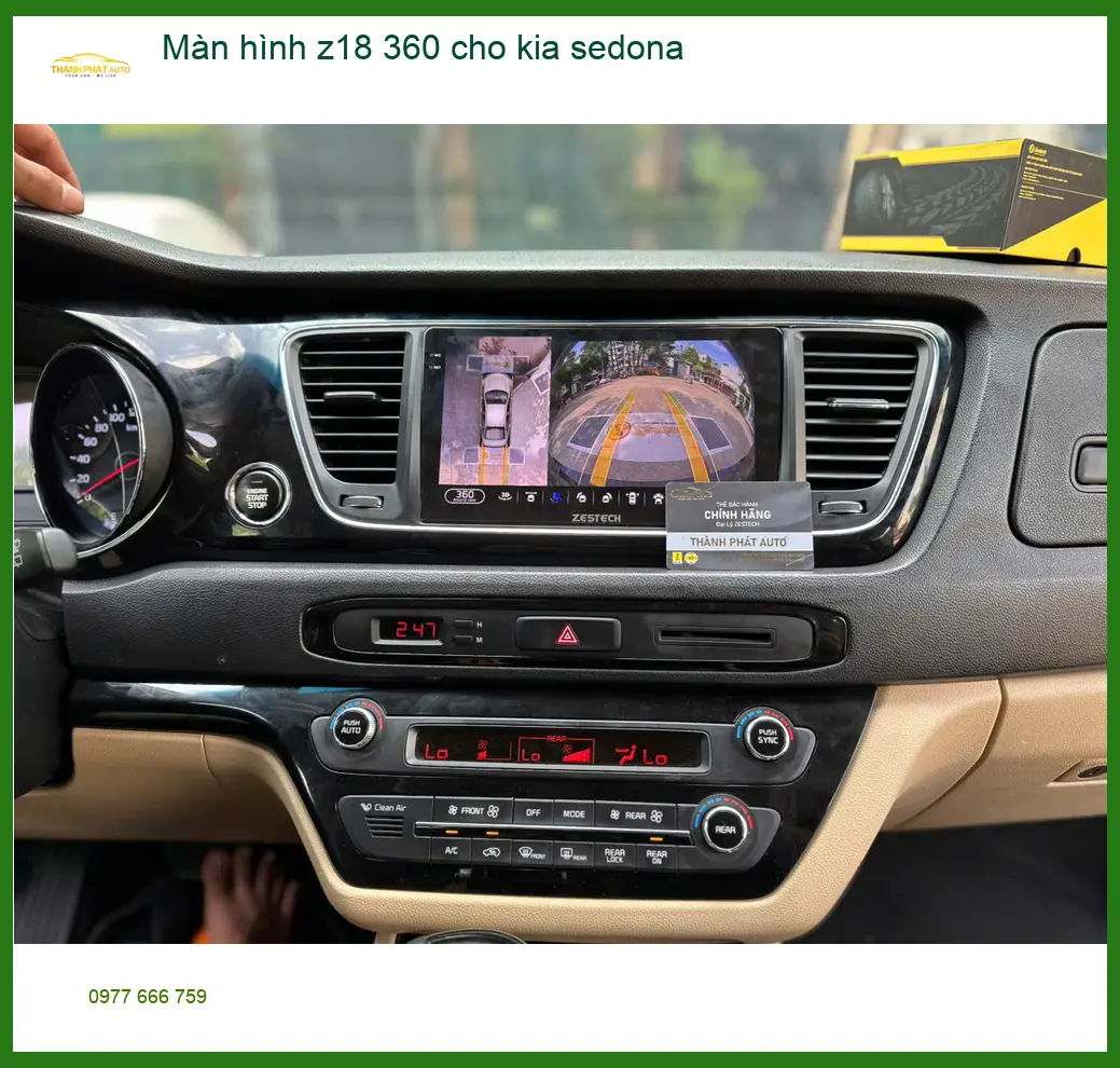 Anh Tùng lắp Màn hình Z18 360 cho Kia Sedona ở Quận 6 ảnh thực tế 2