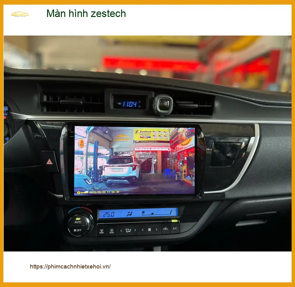 Chị Bích nâng cấp màn hình Zestech cho Hyundai Accent tại Thủ Đức ảnh thực tế 4