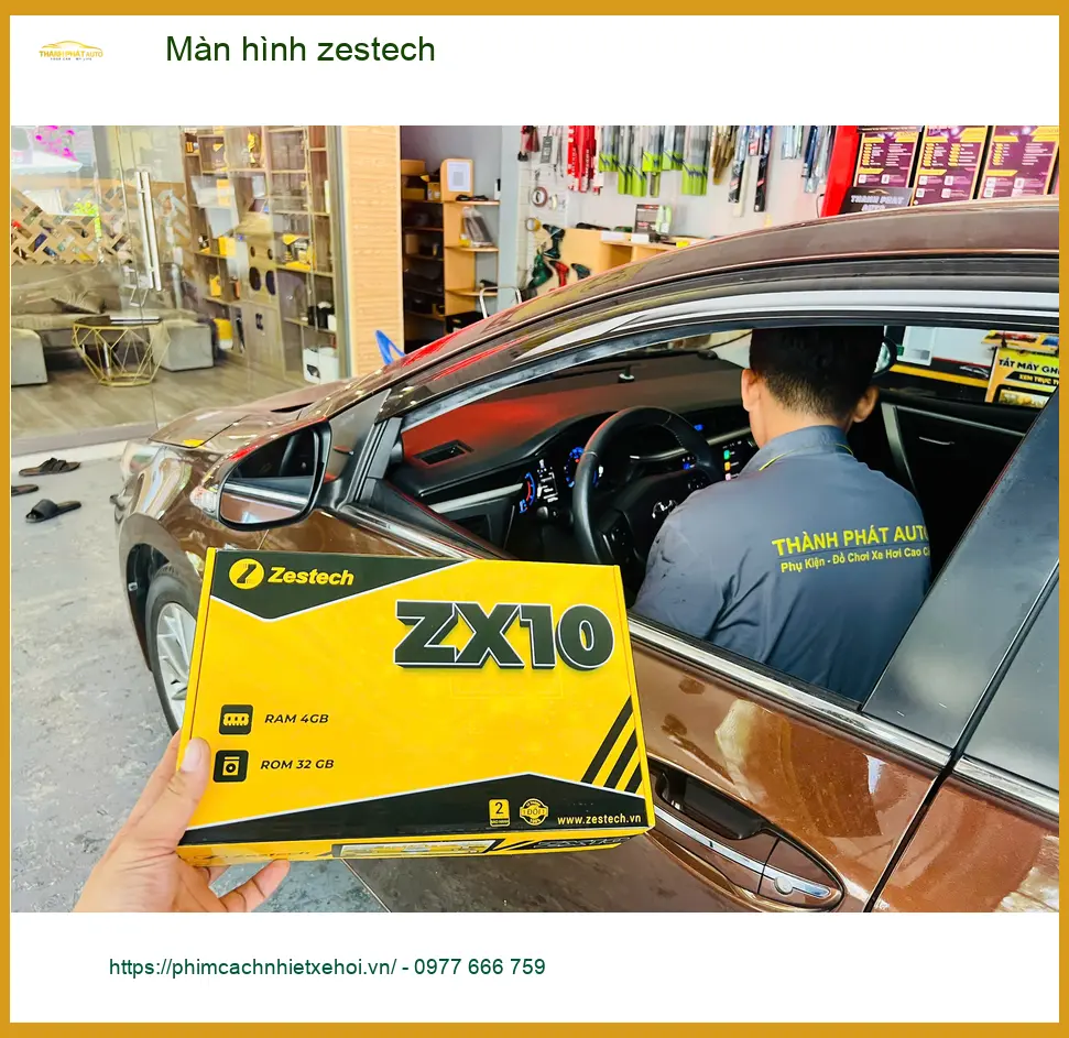 Chị Bích nâng cấp màn hình Zestech cho Hyundai Accent tại Thủ Đức ảnh thực tế 5