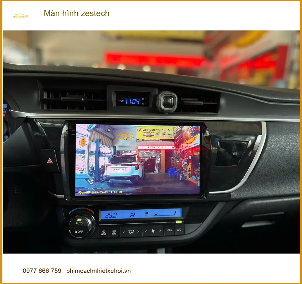Chị Lan Anh lắp màn hình Zestech cho Mazda CX-5 ở Quận Phú Nhuận. ảnh thực tế 2