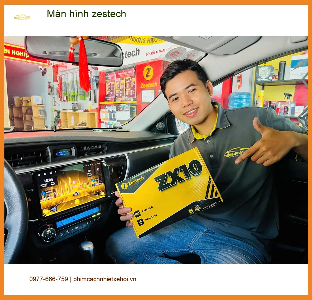Chị Lan Anh lắp màn hình Zestech cho Mazda CX-5 ở Quận Phú Nhuận. ảnh thực tế 3