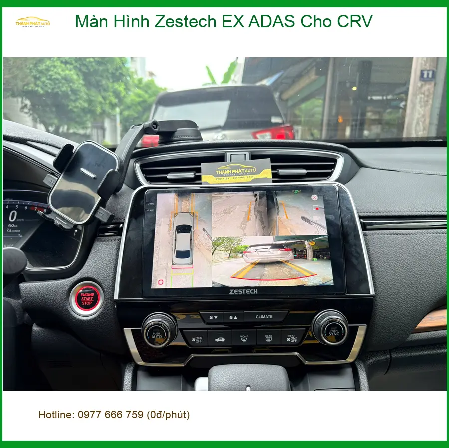 Anh Tùng nâng cấp Màn Hình Zestech EX ADAS cho CRV tại Hóc Môn