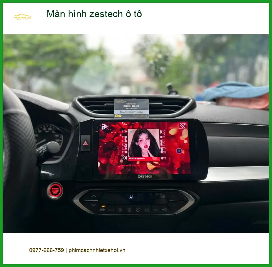 Anh Khải lắp màn hình Zestech ô tô cho Hyundai Accent tại Quận 5 vì màn zin quá cũ