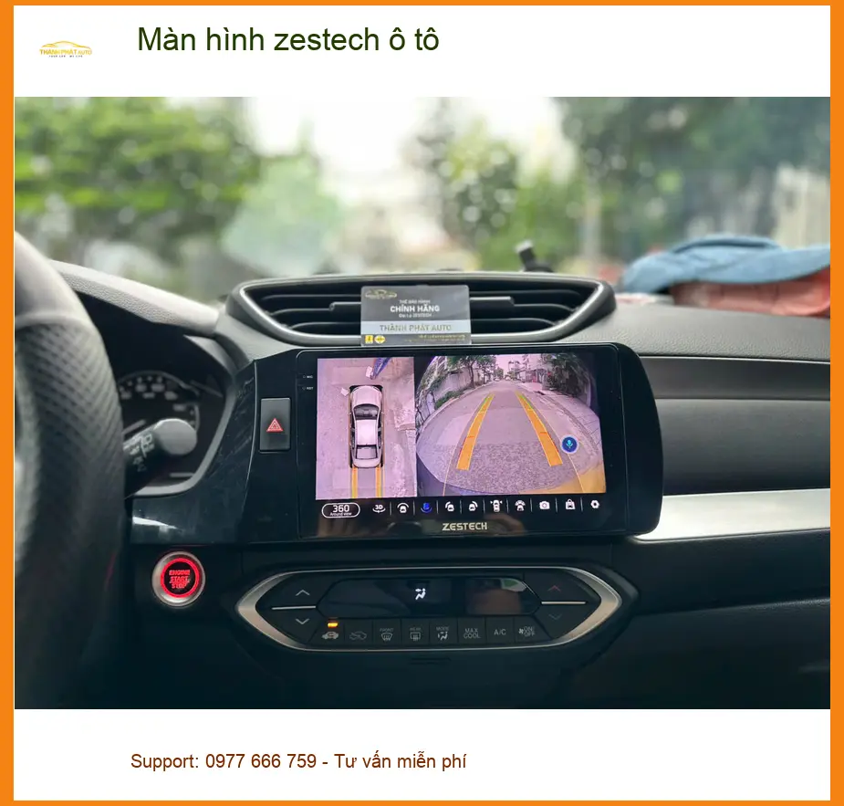 Anh Khải lắp màn hình Zestech ô tô cho Hyundai Accent tại Quận 5 vì màn zin quá cũ ảnh thực tế 2