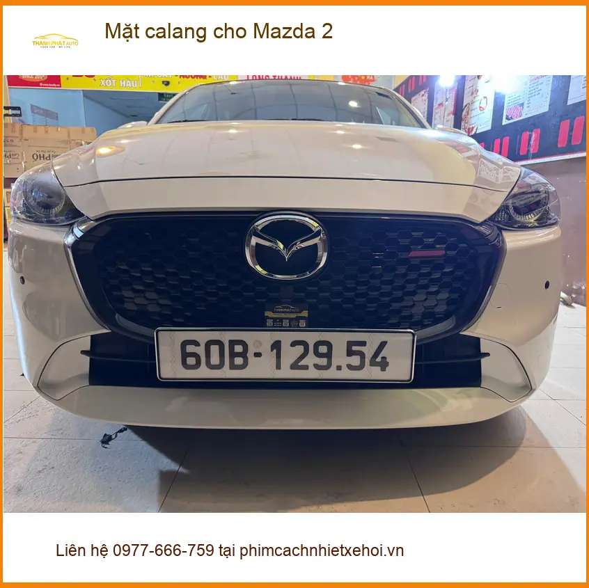 Chị Thư độ Mặt calang cho Mazda 2 tại Quận 12 để xe trông thể thao hơn ảnh thực tế 3