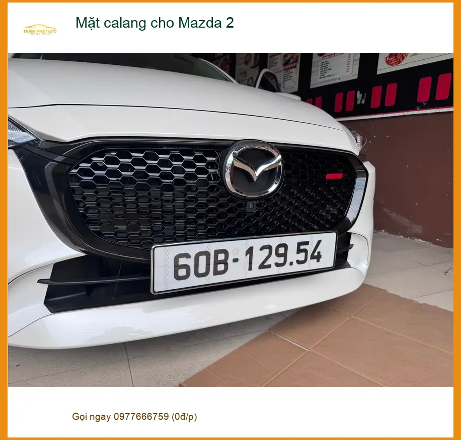 Chị Thư độ Mặt calang cho Mazda 2 tại Quận 12 để xe trông thể thao hơn ảnh thực tế 4