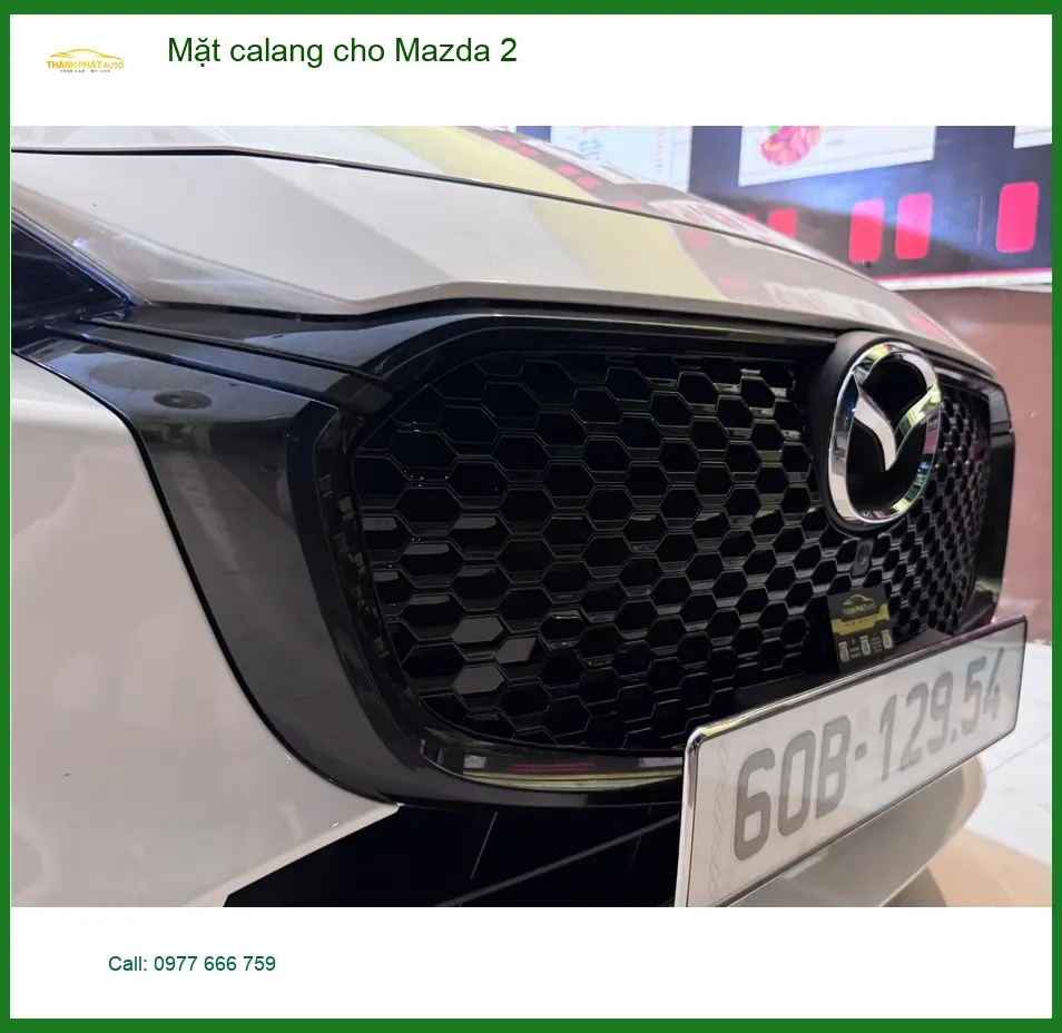 Chị Thanh lắp mặt calang cho Mazda 2 tại Quận 3 để thay mới diện mạo xe ảnh thực tế 3
