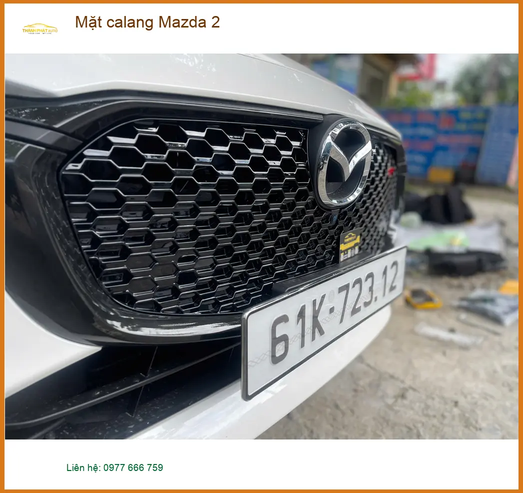 Anh Tấn Độ Mặt calang Mazda 2 tại Quận 3 để xe có diện mạo mới cá tính ảnh thực tế 4