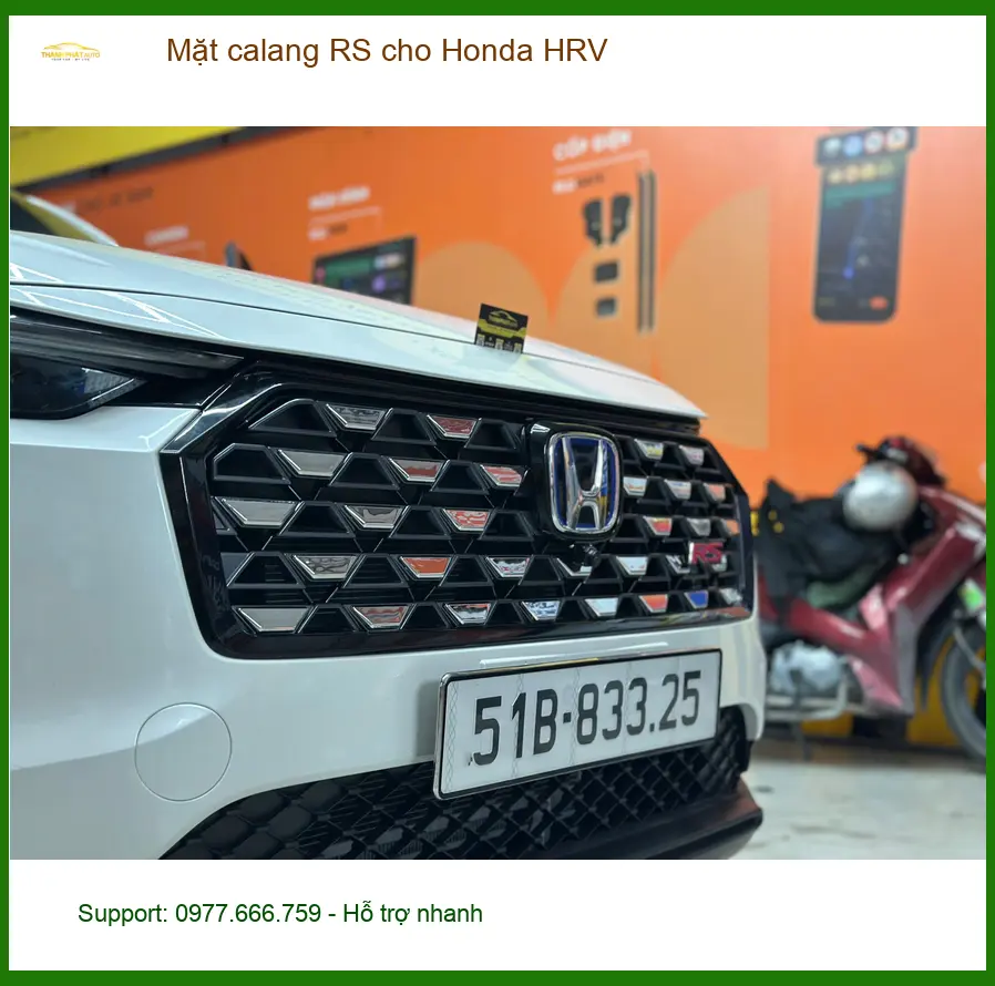 Chị Thảo lắp Mặt calang RS cho Honda HRV tại Quận Tân Phú để xe trông thể thao hơn ảnh thực tế 5