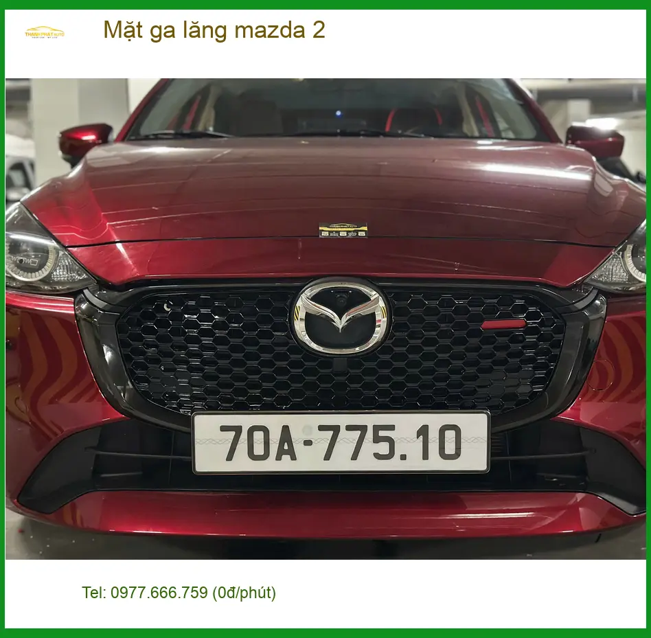 Anh Đạt lắp mặt ga lăng Mazda 2 tại Hóc Môn đổi mới diện mạo xe ảnh thực tế 2