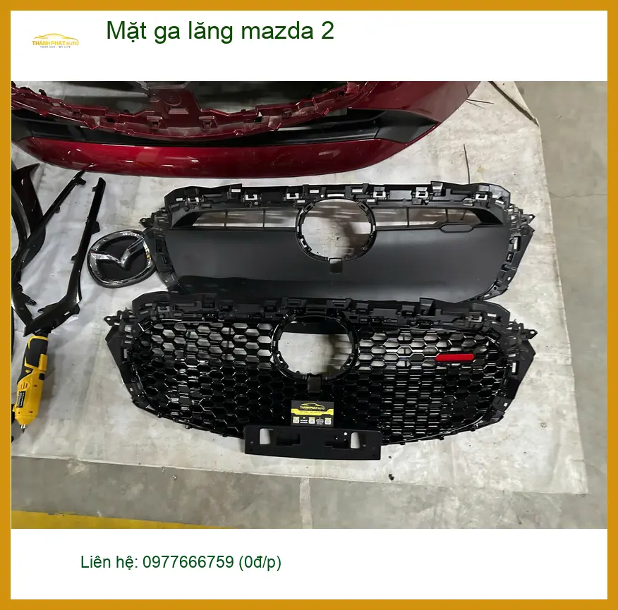 Chị Bích độ Mặt ga lăng Mazda 2 chính hãng tại Quận 2 để xe mới lạ hơn ảnh thực tế 2