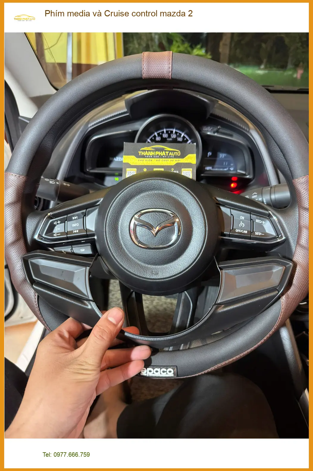 Anh Khang lắp Phím media và Cruise control Mazda 2 ở Thủ Đức cho tiện nghi ảnh thực tế 4