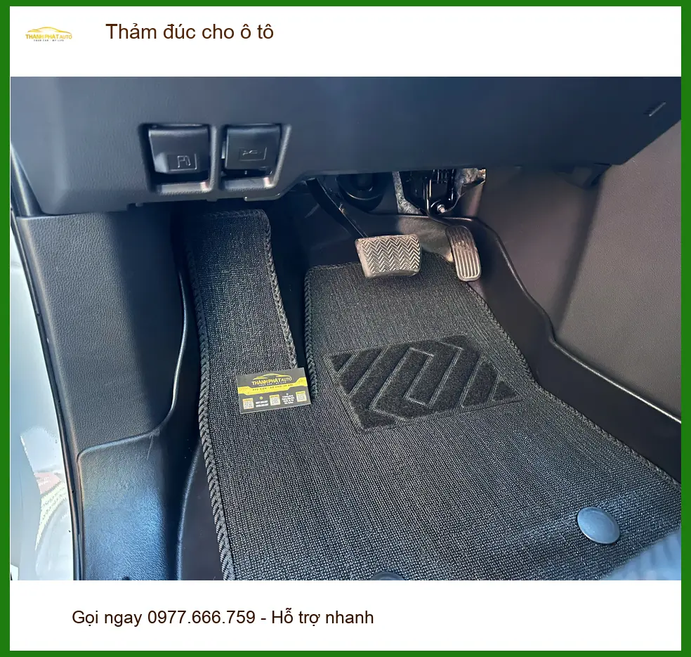 Chị Thanh lắp thảm đúc cho Hyundai Creta tại Hóc Môn vì thảm cũ khó vệ sinh ảnh thực tế 5