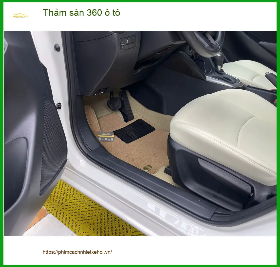 Anh Dũng lắp thảm sàn 360 ô tô cho Toyota Vios tại Quận 12 để nội thất luôn sạch sẽ ảnh thực tế 3