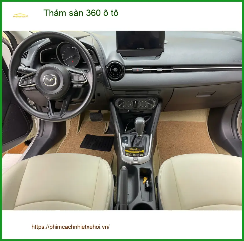 Anh Dũng lắp thảm sàn 360 ô tô cho Toyota Vios tại Quận 12 để nội thất luôn sạch sẽ ảnh thực tế 4