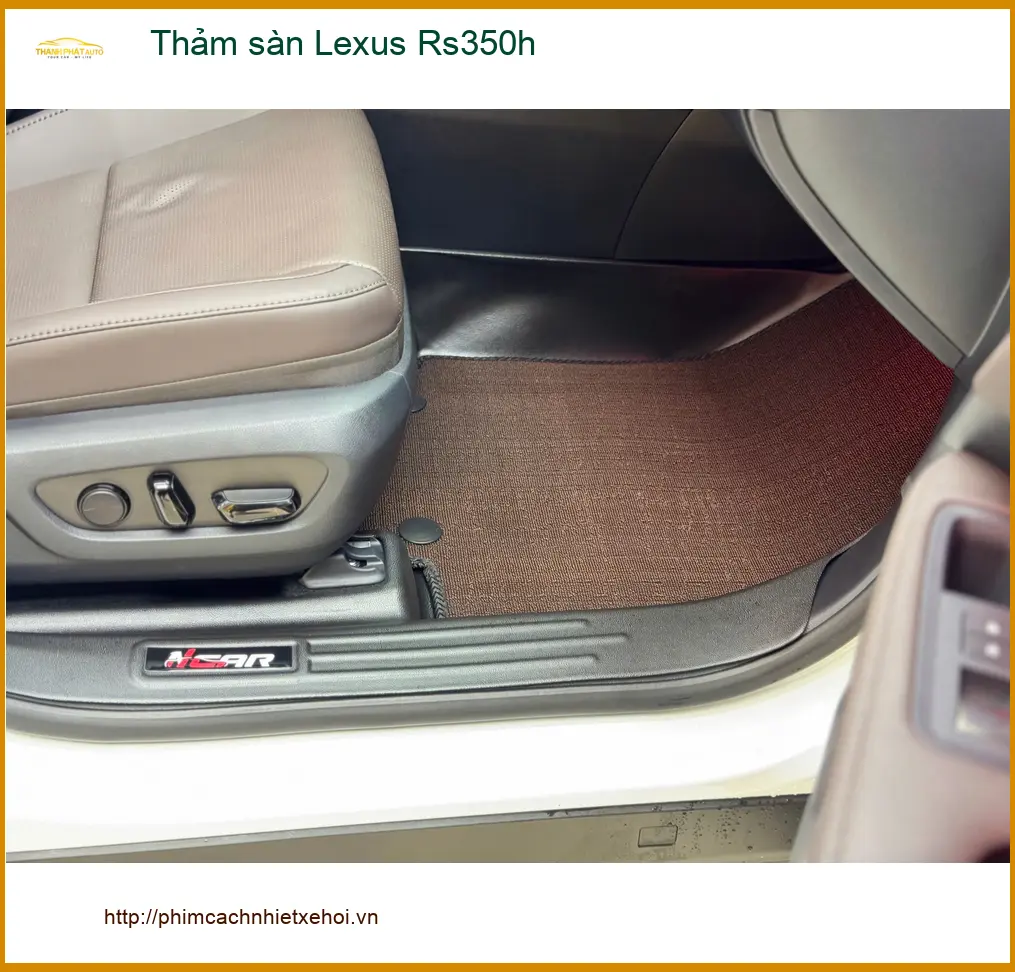 Anh Bách thay thảm sàn Lexus Rs350h tại Quận Tân Bình để nội thất luôn sạch đẹp ảnh thực tế 4