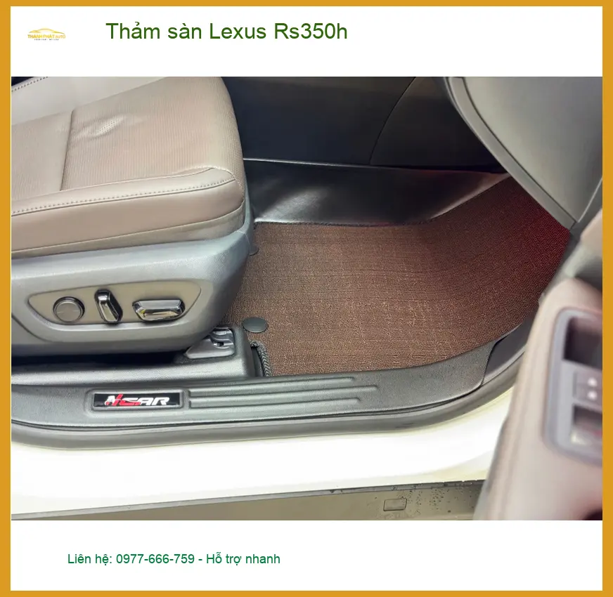 Anh Vỹ thay thảm sàn Lexus Rs350h tại Quận 7 giữ xe sạch đẹp