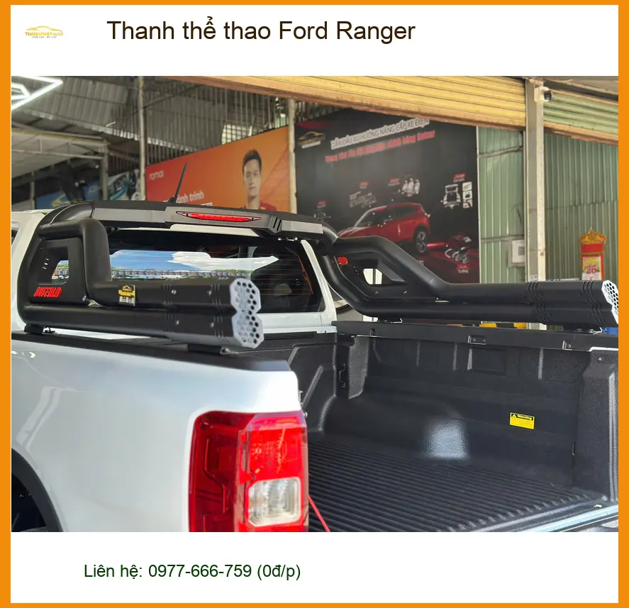 Anh Tùng lắp Thanh thể thao Ford Ranger tại Củ Chi để xe trông mạnh mẽ hơn