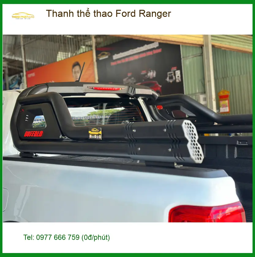 Chú Hùng lắp thanh thể thao Ford Ranger tại Quận Thủ Đức để tăng vẻ mạnh mẽ