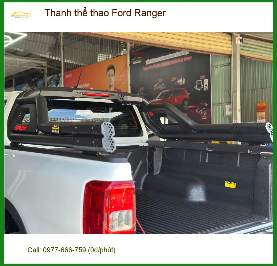Anh Long lắp thanh thể thao Ford Ranger Quận 2 để xe trông mạnh mẽ hơn