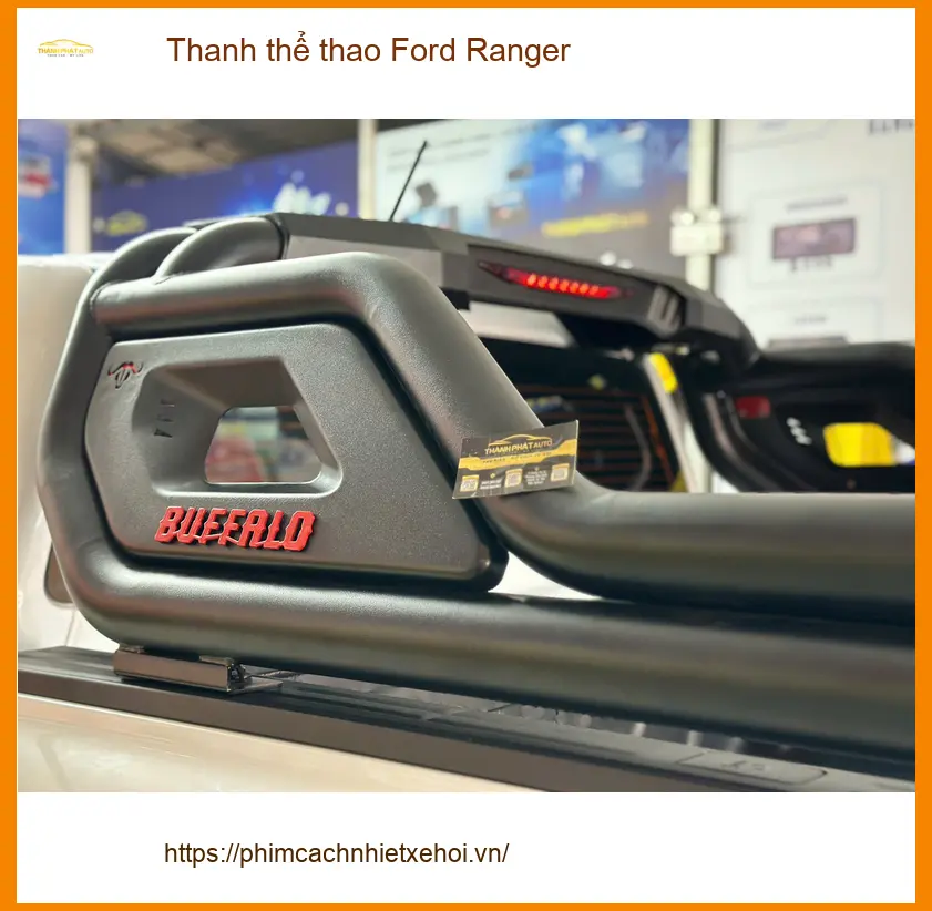 Anh Cường lắp Thanh thể thao Ford Ranger tại Quận Huyện Hóc Môn để xe trông mạnh mẽ hơn
