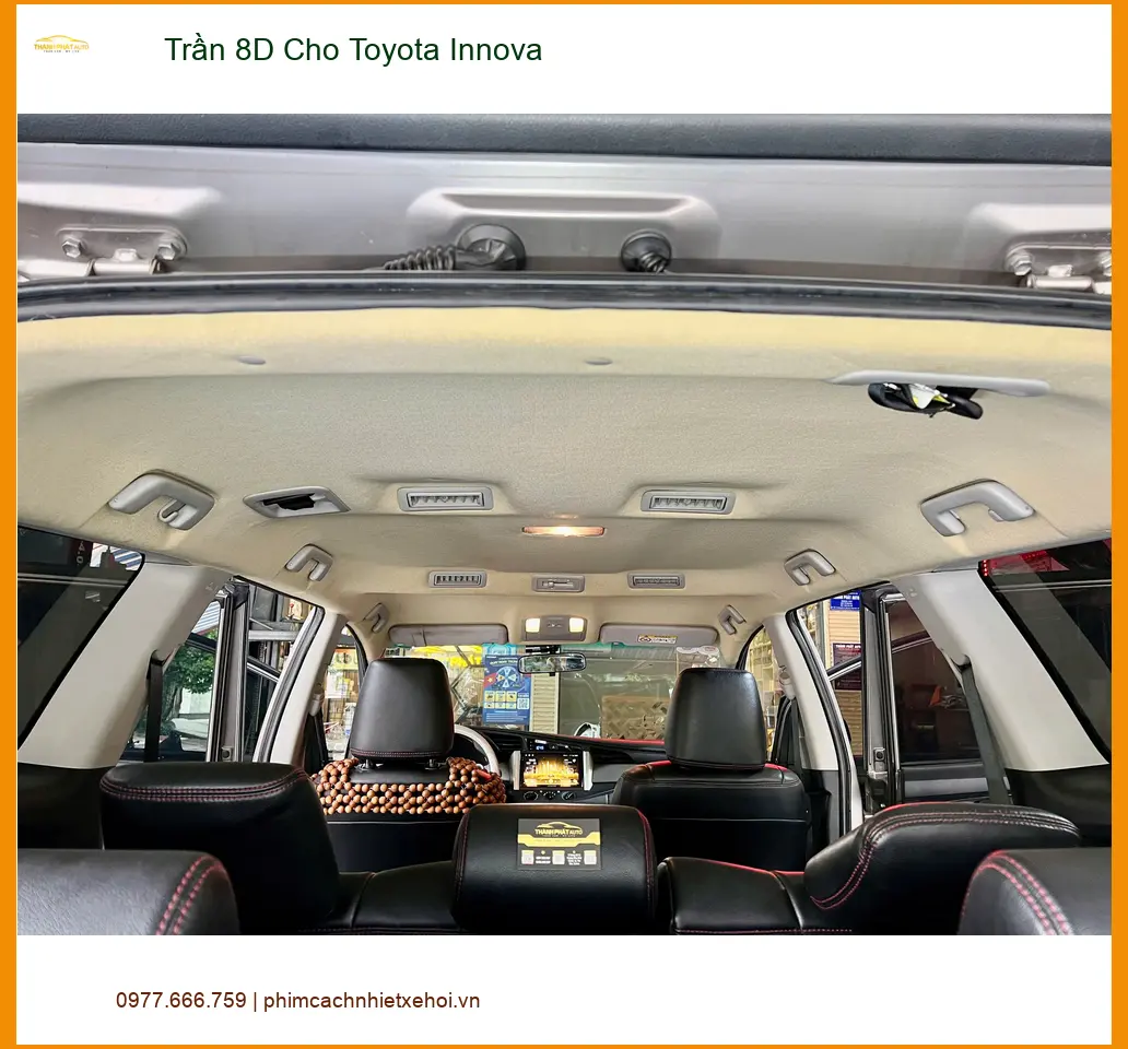 Anh Khải làm Trần 8D cho Toyota Innova Quận 3 để nâng tầm không gian xe ảnh thực tế 2