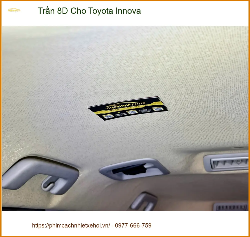 Anh Khải làm Trần 8D cho Toyota Innova Quận 3 để nâng tầm không gian xe ảnh thực tế 4