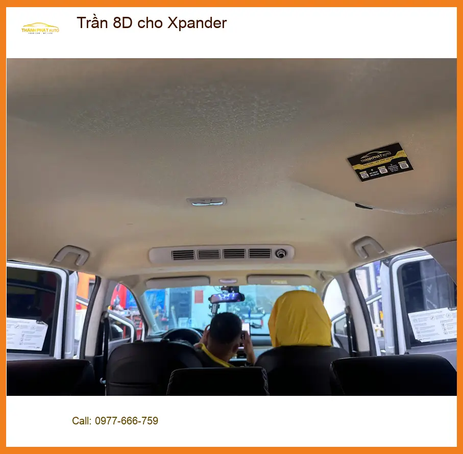 Chú Hưng bọc Trần 8D cho Xpander tại Quận 2 nâng tầm nội thất sang trọng ảnh thực tế 3