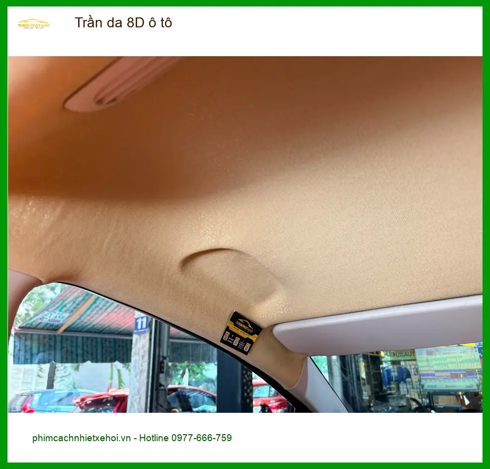 Anh Tấn bọc trần da 8D ô tô Hyundai Accent ở Quận Bình Thạnh giữ xe sạch đẹp