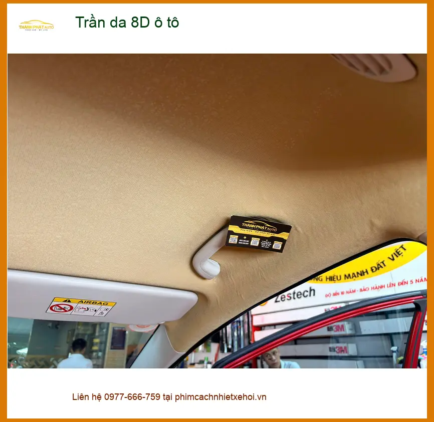 Chị Thảo bọc trần da 8D ô tô Toyota Vios tại Quận 11 tăng vẻ sang trọng