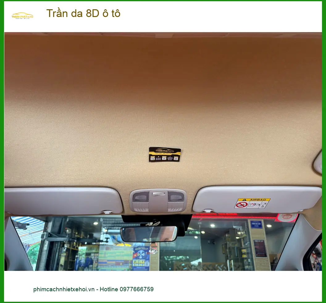 Chị Thảo bọc trần da 8D ô tô Toyota Vios tại Quận 11 tăng vẻ sang trọng ảnh thực tế 4