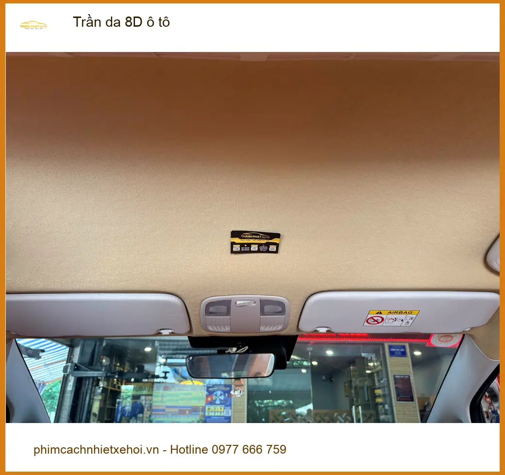 Anh Tấn bọc trần da 8D ô tô Kia Carnival tại Hóc Môn cho nội thất sang trọng ảnh thực tế 2