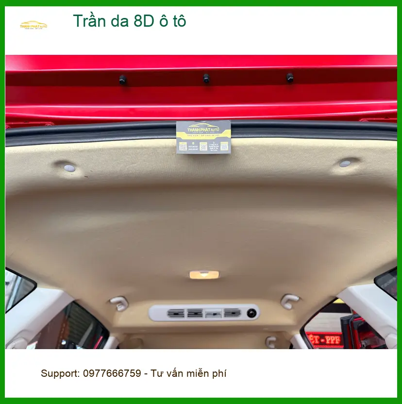 Anh Tấn bọc trần da 8D ô tô Kia Carnival tại Hóc Môn cho nội thất sang trọng ảnh thực tế 5