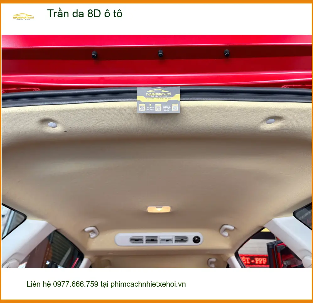 Chị Thu bọc trần da 8D ô tô Hyundai Accent tại Quận 9 cho nội thất sang trọng ảnh thực tế 5