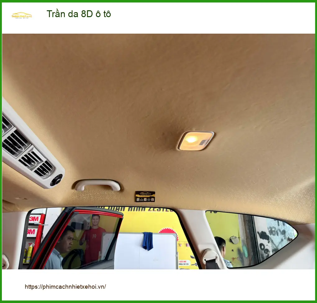 Anh Vĩnh bọc trần da 8D ô tô Honda Civic tại Quận 5 chống nóng