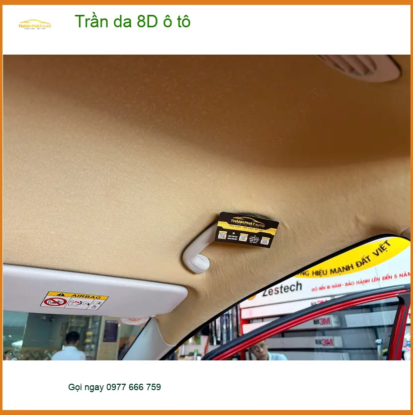 Anh Vĩnh bọc trần da 8D ô tô Honda Civic tại Quận 5 chống nóng ảnh thực tế 2