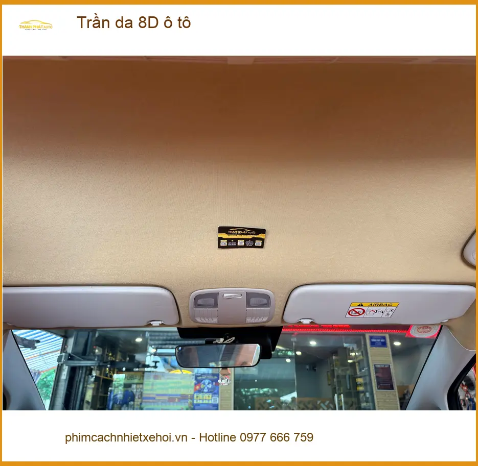 Anh Vĩnh bọc trần da 8D ô tô Honda Civic tại Quận 5 chống nóng ảnh thực tế 4