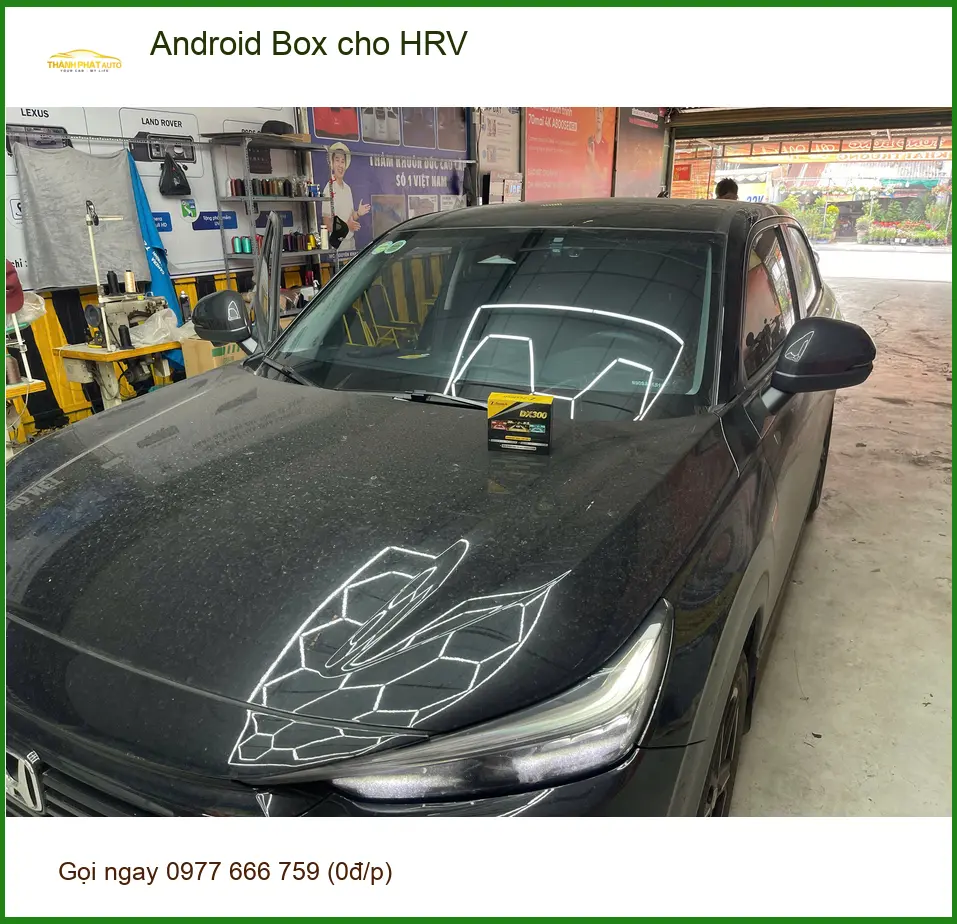 Chị Thảo lắp Android Box cho HRV tại Quận 12 để giải trí trên xe khi chờ con tan học ảnh thực tế 3
